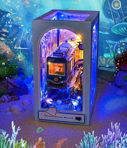 Fifijoy Underwater World DIY Crafts Book Nook Kit