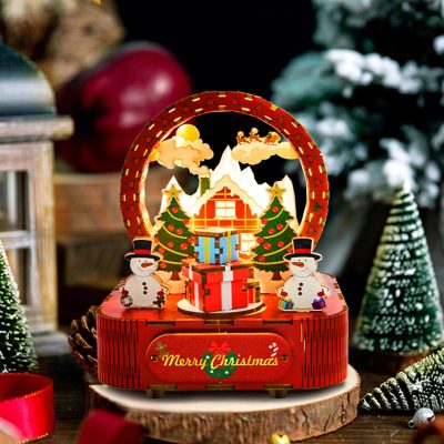 Christmas Night DIY Wooden Music Box