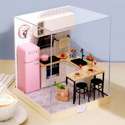 Creative Kitchen Miniature Dollhouse Kit