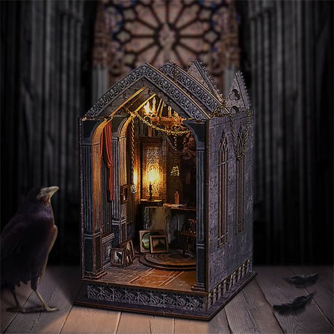 Fifijoy Quite Night Prayer DIY 3D Booknook Shelf Insert