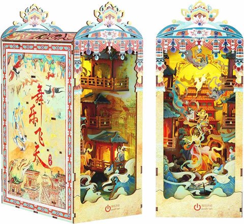 Fifijoy Dance of the Flying Apsaras Dunhuang Booknook Kit Shelf Insert