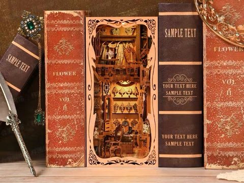 Fifijoy Gorgeous Wardrobe of Duchess 3D Wooden Book Nook