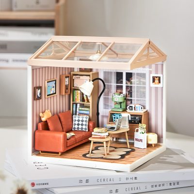 Cozy Living Lounge Plastic Miniature House - DW007