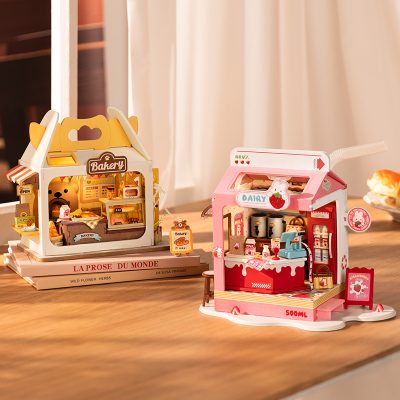 Food Box Shops Miniature House Kits - Diystoys
